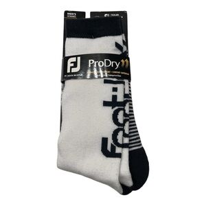 Foot Joy Men’s Pro Dry White Navy Crew Golf Socks 7-12 NWT